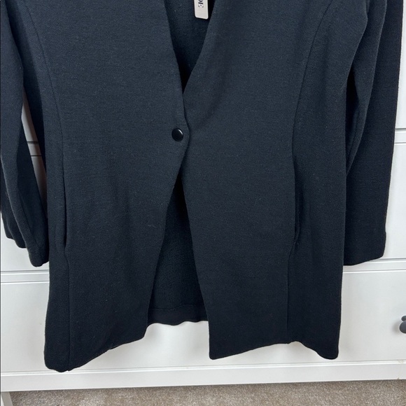 NWT Nic & Zoe Black Onyx Sweater Blazer One Button - L - Picture 3 of 10